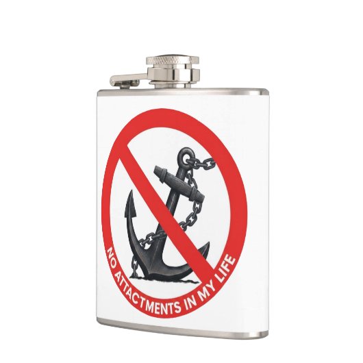 No attachments in my life フラスク (左)
