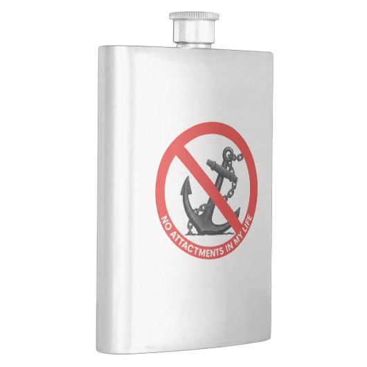 No attachments in my life フラスク (右)