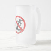 No attachments in my life フロストグラスビールジョッキ (正面右)