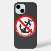 No attachments in my life Case-Mate iPhoneケース (裏面)