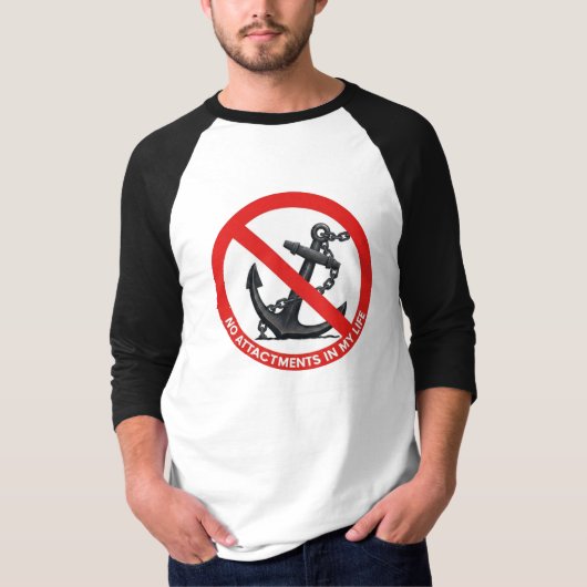 No attachments in my life tシャツ (正面)