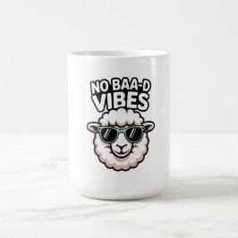 No Baa-d Vibes Sheep コーヒーマグカップ