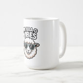 No Baa-d Vibes Sheep コーヒーマグカップ (正面右)