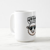 No Baa-d Vibes Sheep コーヒーマグカップ (正面左)