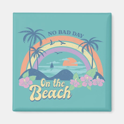 No Bad Day on theビーチ マグネット (正面)