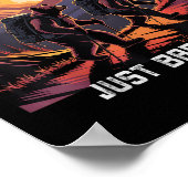 No Bad Trails Just Bad Knees Retro Hiking Bears Fu ポスター (角)