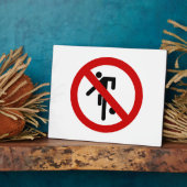 NO Ball Games ⚠タイパークサイン⚠ フォトプラーク (側面)