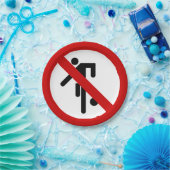 NO Ball Games ⚠タイパークサイン⚠ ペーパープレート (パーティー)