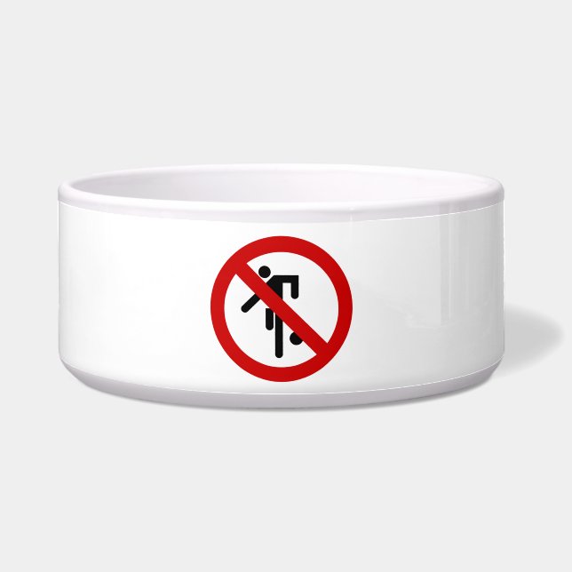 NO Ball Games ⚠タイパークサイン⚠ ボウル (正面)