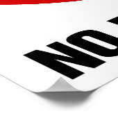 NO Ball Games ⚠タイパークサイン⚠ ポスター (角)