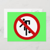 NO Ball Games ⚠タイパークサイン⚠ ポストカード (正面/裏面)