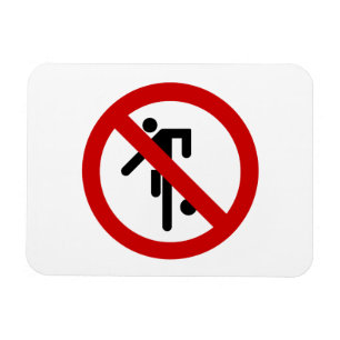 NO Ball Games ⚠タイパークサイン⚠ マグネット