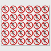 NO Ball Games ⚠タイパークサイン⚠ ラッピングペーパー (フラット)