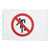 NO Ball Games ⚠タイパークサイン⚠ 枕カバー (裏面)