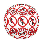 NO Ball Games ⚠タイパークサイン⚠ 野球ボール (裏面)