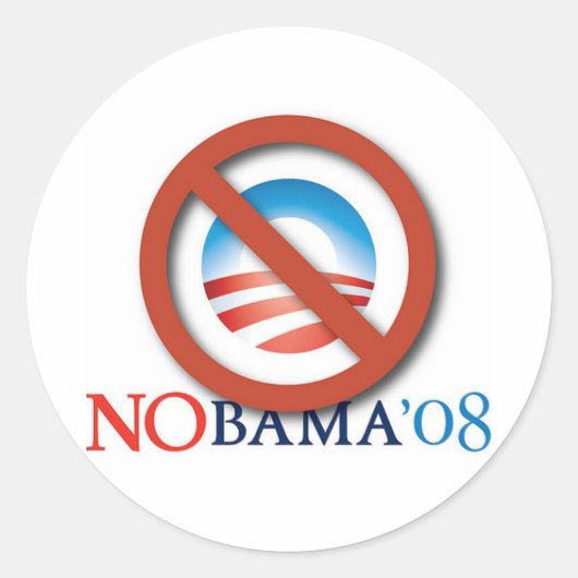 No Bama 08ステッカー ラウンドシール (正面)
