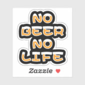 NO BEER NO LIFEステッカー シール (シート)