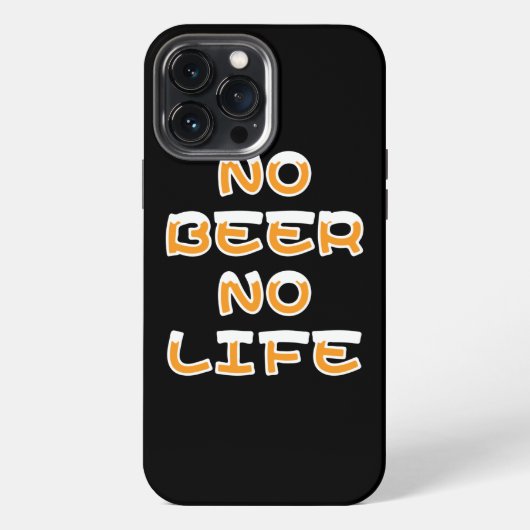 NO BEER NO LIFE Case-Mate iPhone カーゼ iPhoneケース (裏面)