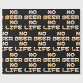 NO BEER NO LIFE WRAPPING紙 ラッピングペーパー (フラット)