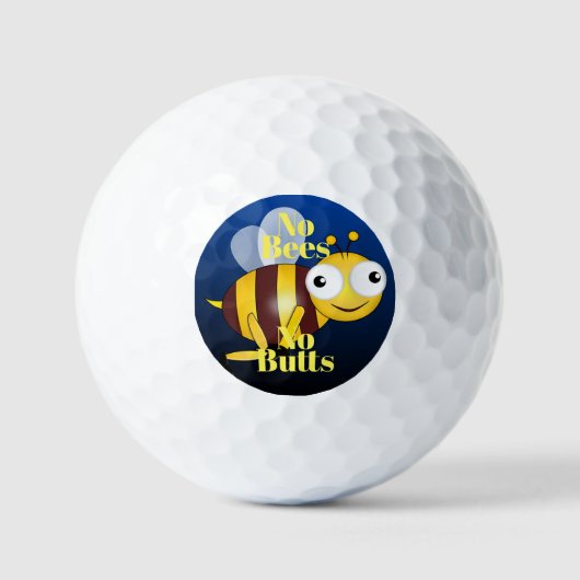 No Bees Noお尻ゴルフボール ゴルフボール (正面)