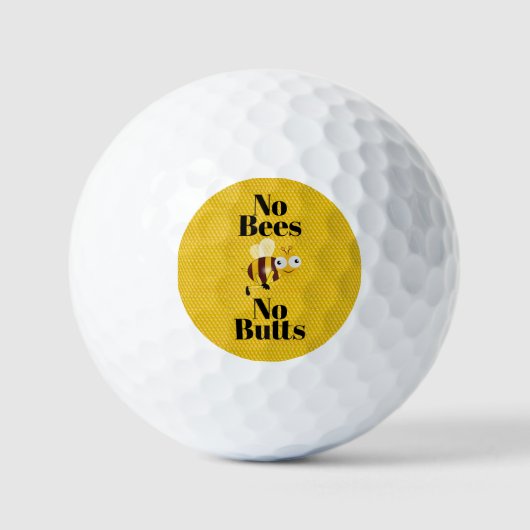 No Bees Noお尻ゴルフボール ゴルフボール (正面)
