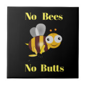 No Bees Noお尻セラミックタイル タイル (正面)