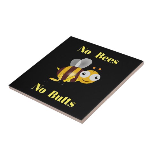 No Bees Noお尻セラミックタイル タイル (側面)