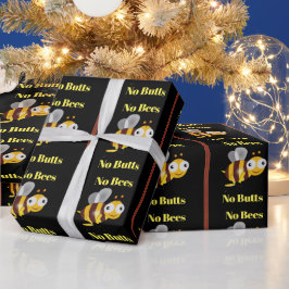 No Bees Noお尻包装紙 ラッピングペーパー