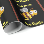 No Bees Noお尻包装紙 ラッピングペーパー (ロールコーナー)