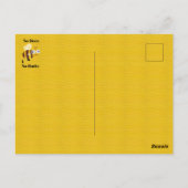No Bees Noお尻葉書 ポストカード (裏面)