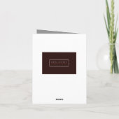 No Big 考えるs of You Card （黒/灰色） カード (裏面)