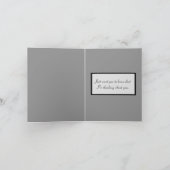 No Big 考えるs of You Card （黒/灰色） カード (内部)