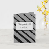 No Big 考えるs of You Card （黒/灰色） カード (黄色い花)