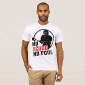 No Bloodラクロスシャーシーと名前&番号 Tシャツ (正面フル)
