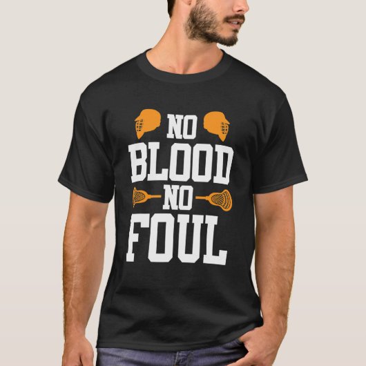 No Blood No Foolラクロス Tシャツ (正面)
