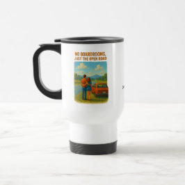 No Boardrooms/Open Road Travel Mug | テキスト/名前を追加 トラベルマグ