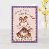 No Bones About It - Greeting Card カード (黄色い花)