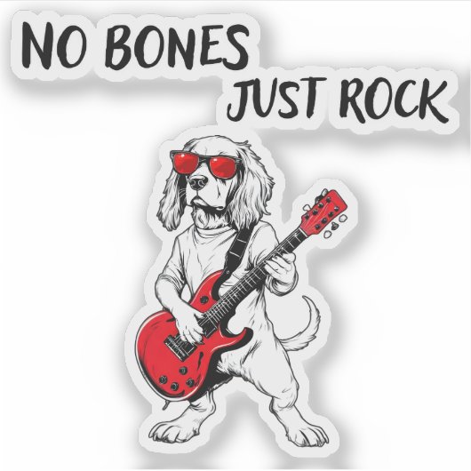 No Bones, Just Rock シール (正面)