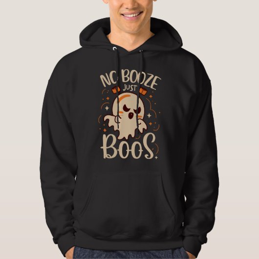 No Booze、Just Boos Halloween パーカ (正面)
