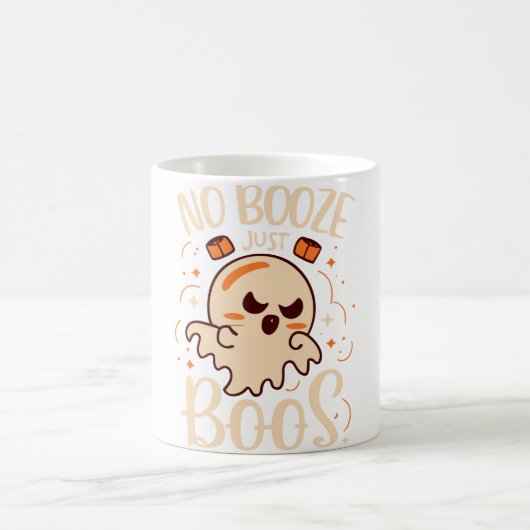 No Booze、Just Boos Halloween モーフィングマグカップ (中央)