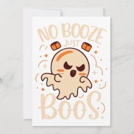 No Booze、Just Boos Halloween 招待状
