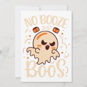 No Booze、Just Boos Halloween 招待状 (裏面)