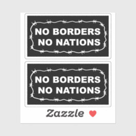 No Borders No Nations Sticker Pack シール
