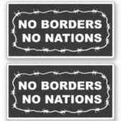 No Borders No Nations Sticker Pack シール (正面)
