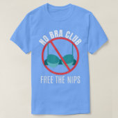 No Bra Club Fee The NipsFeminism 4202 Tシャツ (デザイン正面)