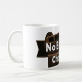 No Brain Just Chocolateスローガンおもしろい コーヒーマグカップ (左)