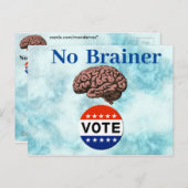 No Brainer投票はがき ポストカード (正面/裏面)