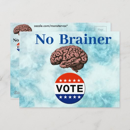 No Brainer投票はがき ポストカード (正面/裏面)