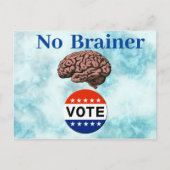 No Brainer投票はがき ポストカード (正面)