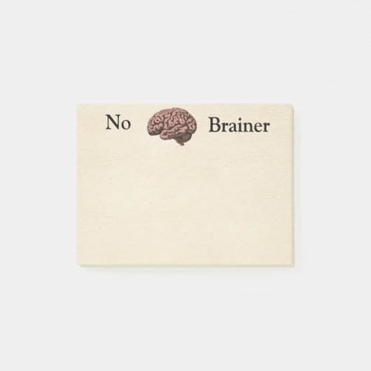 No Brainer Post-It Notes ポストイット (正面)